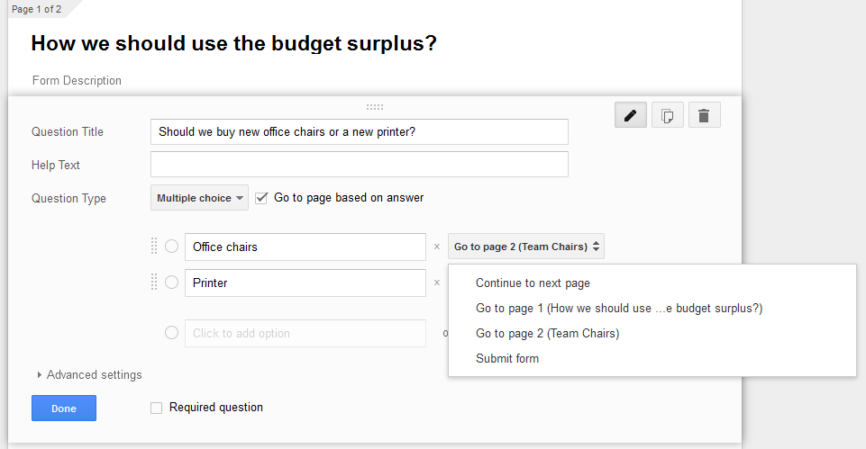 how to use Google Forms