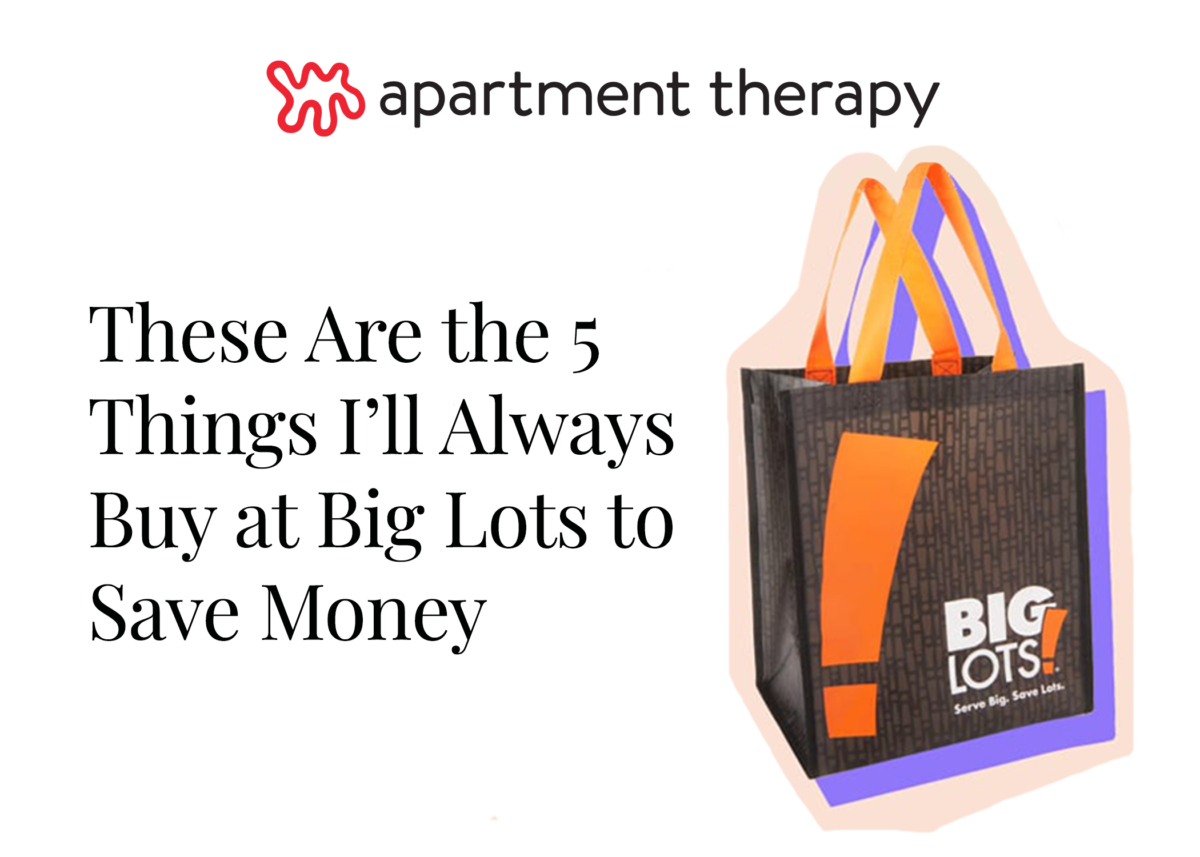 apartment therapy Big Lots media coverage