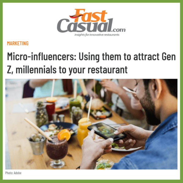 fast casual influencer marketing article