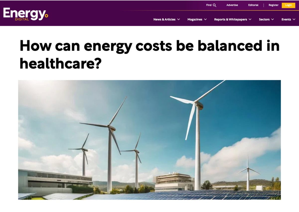 Energy Digital Magazine: How can energy costs be balanced in healthcare?