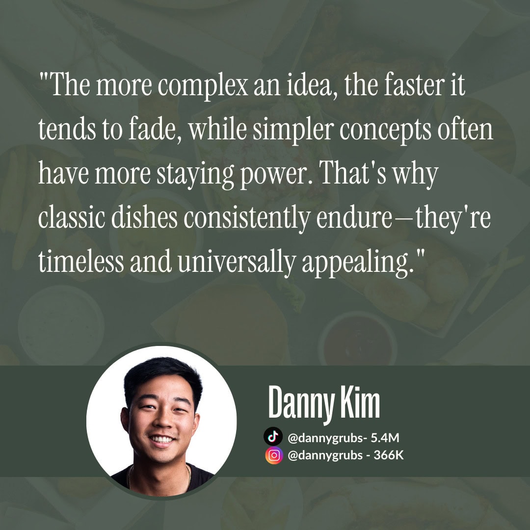 Danny Kim on food trends vs fads